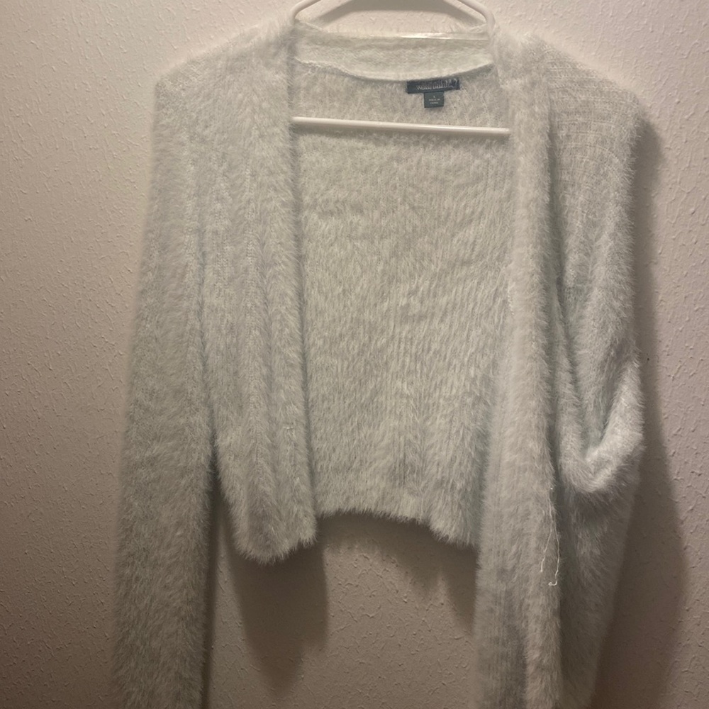 Wild fable cropped fluffy sweater